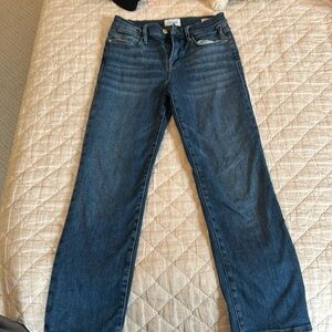 Frame le high straight jeans